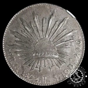 1893 - 8 REALES - Guadalajara JS - MÉXICO - NGC AU Details - Picture 1 of 4