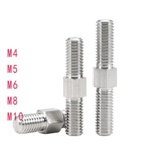 304 Edelstahl M4M5M6M8M10 Bolzenschraubstange Links & Rechtshand - Bild 1 von 5