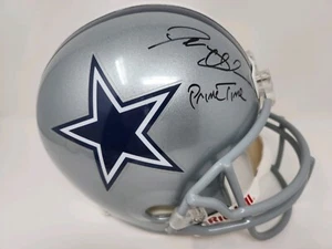 LE Dallas Cowboys Deion Sanders Signed Prime Time FS Replica Helmet UDA COA BUF - Picture 1 of 3