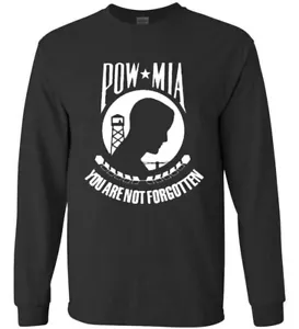 POW MIA Shirt Military Gifts Veteran Tee Clothing Apparel - Picture 1 of 1