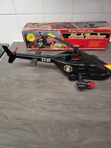 Vintage Toy Helicopter Black Thunder Jet Ranger Rare Collectable Memorabilia  - Picture 1 of 24