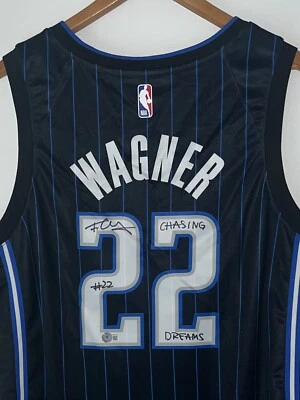 Franz Wagner Signed "CHASING DREAMS" Orlando Magic NBA Auto Nike Jersey BAS COA - Image 1 of 4