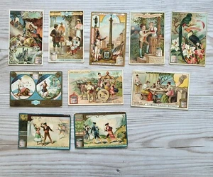 Antike Bilder Karten Liebig Fleisch Extract Verschiedene Serien10 Stück Sammlung - Bild 1 von 5