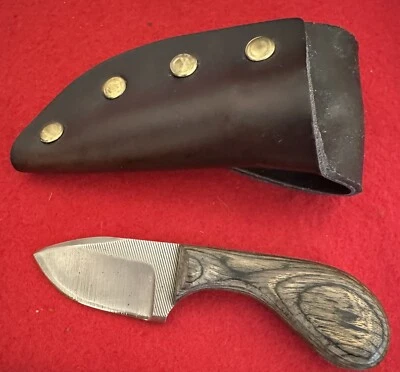 ВИНТАЖНЫЙ НОЖ ANZA С ФИКСИРОВАННЫМ ЛЕЗВИЕМ, НОЖНЫ, ЛАМИНИРОВАННОЕ ДЕРЕВО, 2004 - Изображение 1 из 4