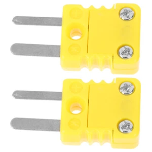 2 Pcs Plug Socket Thermocouple Connector Electrical Wire Connectors - Picture 1 of 12