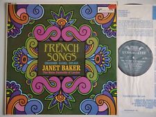 JANET BAKER SING FRENCH SONG CHAUSSON RAVEL MELOS ENSEMBLE L'OISEAU LYRE SOL 298