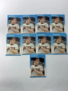 (9) Matt Williams 1987 Fleer Update ROOKIE #U-129 Lot - San Francisco Giants - Picture 1 of 2