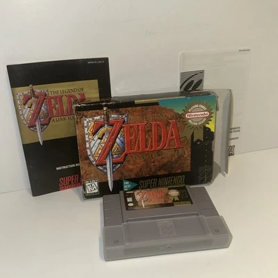 The Legend of Zelda: A Link to the Past Nintendo SNES Box and Instructions Works - Image 1 of 4