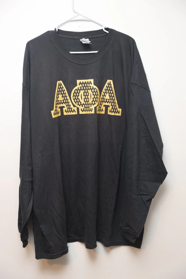 Alpha Phi Alpha Mens Long Sleeve Tshirt, Size 3XL - Image 1 of 4
