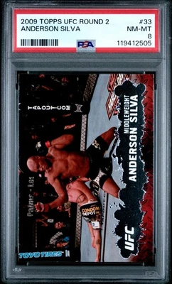 2009 Topps Ufc Round 2 Anderson Silva PSA 8 - Image 1 of 2