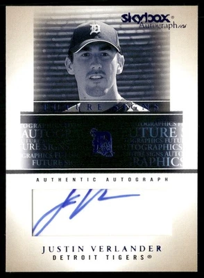2005 SkyBox Autographics Future Signs Auto Blue #FSA-JV Justin Verlander PR/505 - Image 1 of 2