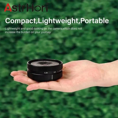Astrhori 14mm F4.5 Manual Focus Prime Lens for Sony Nikon Canon Fuji M4/3 Camera - Image 1 of 4
