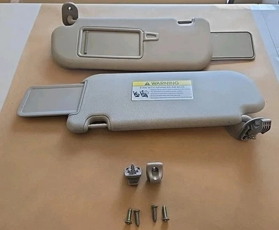 Par de para-sóis Hyundai Elantra GT D/S,P/S LH,RH cinza claro 2013-2017 fabricante de equipamento original - Imagem 1 de 4