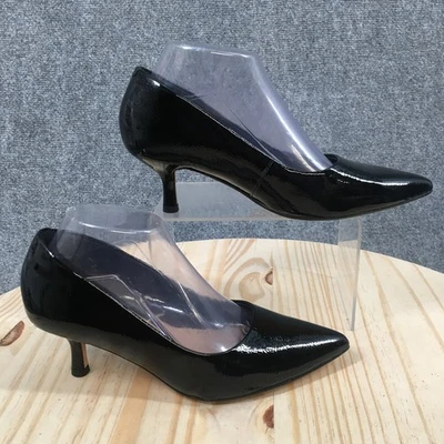 Clarks туфли женщин 8 М фиолетовый Rae насос черный повседневный остроконечный носок котенок каблуки новый - Изображение 1 из 4