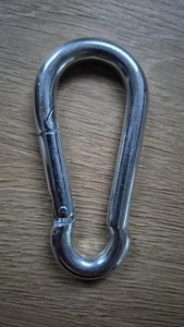 Snap Hook 10mm Silver Zinc Plated - Picture 1 of 4