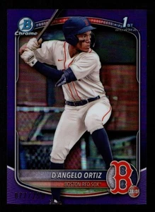 D'Angelo Ortiz 2025 Bowman Chrome #BCP-61 Purple Refractor /250 RC Red Sox - Bild 1 von 2