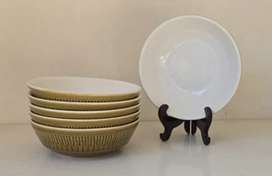 6x Denby / Langley Mill Pottery Patrician Pattern Cereal Bowls 1960's MCM - Picture 1 of 4
