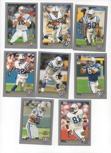 Lote de 8 cartas de Indianapolis Colts 2001 colección Topps - Manning Harrison James+ - Imagen 1 de 1