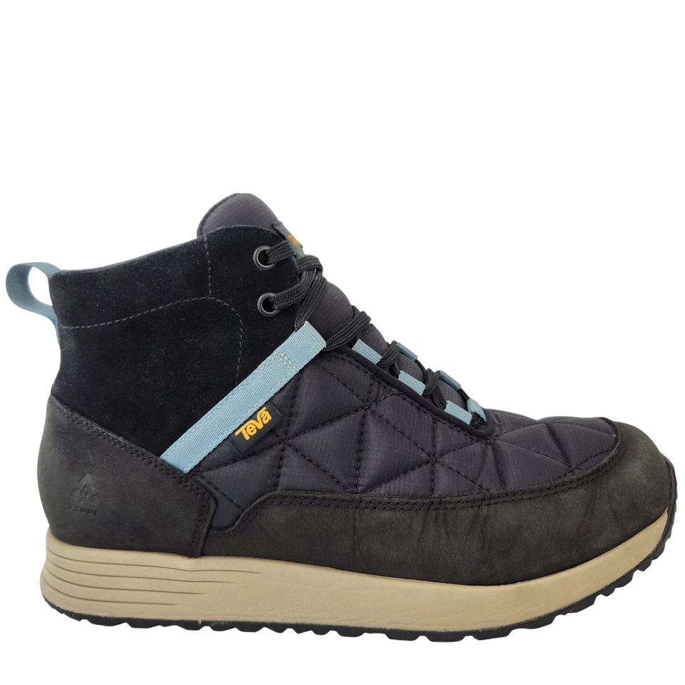 Botas Teva a prueba rápida para mujer talla 10 negras acolchadas al tobillo zapatos de senderismo F20021G Foto 1 de 4
