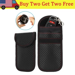 Estuche bloqueador de señal de llave de coche Faraday Fob Pouch bolsa sin llave RFID bolsa de bloqueo de seguridad - Imagen 1 de 17