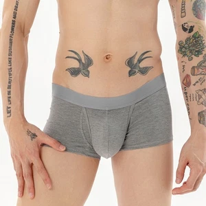 Breathable Panties Men's Sexy Front Boxer Shorts Underwear Open Underpants - Picture 1 of 28