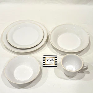 Viva Chroma by Vietri New White Dinner, Salad, Cereal, Pasta, Mug Discontinued - Picture 1 of 19