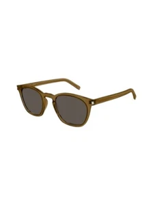 nuovi occhiali da sole brand SAINT LAURENT model SL 28 colore COGNAC size 49 - Picture 1 of 2