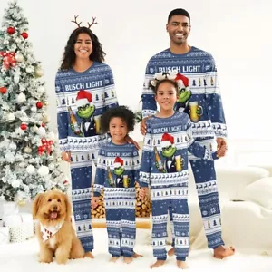 Grnch-Inspired Christmas Family Pajama Set - Festive Holiday Sleepwear for All - Picture 1 of 9