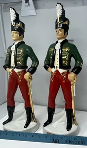 2-HUGE IRISH MIST LEGENDARY LIQUEUR SOLDIER DECANTERs MCM Empty Fast Safe Ship - Picture 1 of 12