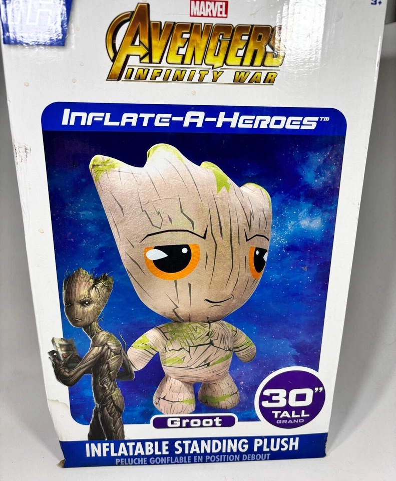 Peluche inflable Marvel Inflate-A-Heroes Avengers Infinity War 30" Groot nuevo en caja Foto 1 de 4