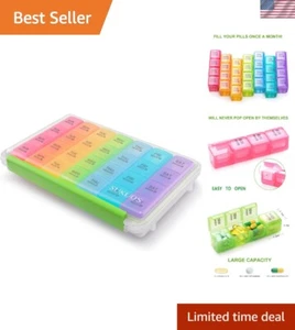 Multi-Use Moisture-Proof Storage: Pill Organizer & Jewelry Box with Bold Markers - Picture 1 of 9
