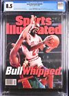 Michael Jordan Bull Whipped Sports Illustrated 6/17/1996 Newsstand Cgc 8.5