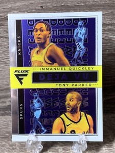 2020-21 Panini Flux Deja Vu Immanuel Quickley Tony Parker #27 Knicks Spurs