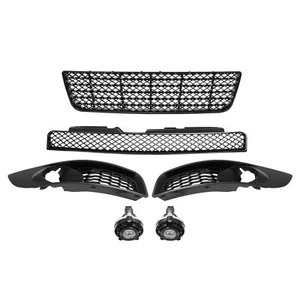 Fits Chevy Impala 2006-2013 Front Grille Mesh Style Fog Lights& Bezels Set 6pcs - Picture 1 of 13