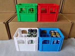 2 pack 3D Printed Beer Crate Shaped Stackable Battery Storage AAA, AA and 9V - Picture 1 of 12