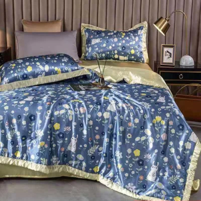 1 шт. летнего одеяла, ледяное шелковое одеяло, офисный сон, пододеяльник на коленях постельное белье - Изображение 1 из 4