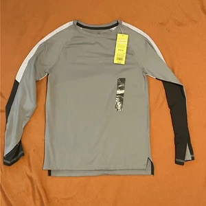 All In Motion Gray Long Sleeve Medium 8-10 Kids Unisex Moisture Wicking Stretch - Picture 1 of 9