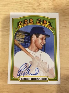 2022 Topps Archives Eddie Bressoud AUTO Boston Red Sox Autografo #72FF-EB - Foto 1 di 2