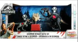 Jurassic World Blue & Indoraptor in Lockwood Ultimate Battle Set Battle Damage - Picture 1 of 3
