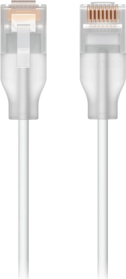 Ubiquiti UACC-Cable-Patch-EL-2M-W cavo di rete Translucent Bianco Cat6 (Nano-thi - Immagine 1 di 1