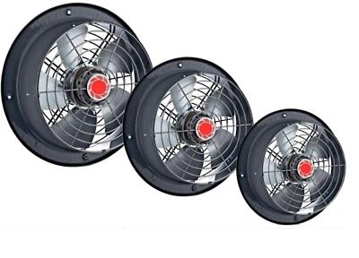 Axialventilator Axiallüfter Wand Fenster Lüfter Gebläse 200mm, 250mm,300mm,350mm - Bild 1 von 4