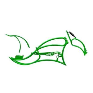 26" Stretch Beach Cruiser Bicycle 26"x4.0 Steel Frame Springer Fork Chain Guard - Picture 1 of 7