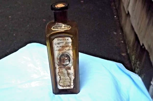 DREE"S LIQUOR FERRI ALBUMINATI BOTTLE,NEW YORK -Circa 1880's -LABELED - Picture 1 of 9