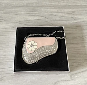 SASA Making Life Beautiful Compact Pocket Mirror - Crystal Enamel Painted. - Picture 1 of 6