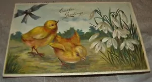 TARJETA POSTAL DE PASTER DE COLECCIÓN ""EASTER GREETINGS - Imagen 1 de 2