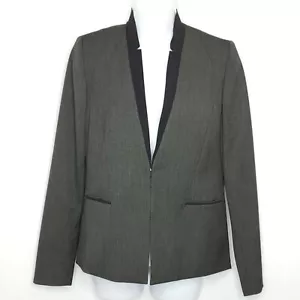 NEU Elie Tahari Spitzenjacke Blazer 4 schwarz V-Ausschnitt voll gefüttert $ 398 - Bild 1 von 7