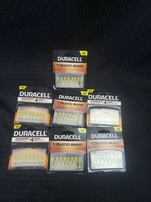 Duracell Easy Tab Hearing Aid Zinc Battery 8 Size 10 Batteries March 2021 (7) - Image 1 of 3