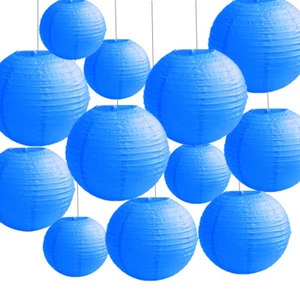 TtS 30 Pack Large Round Chinese Paper Lanterns Shade Wedding Decor 8"+10"+12" - Picture 1 of 19