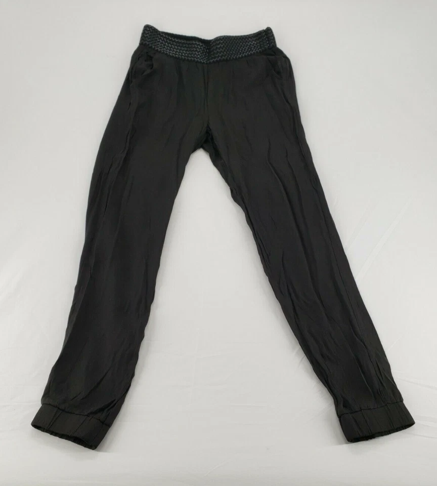 Pantalones de chándal para mujer talla M negros pantalones informales con banda de cintura trenzada NUEVOS NUEVOS CON ETIQUETAS Foto 1 de 4