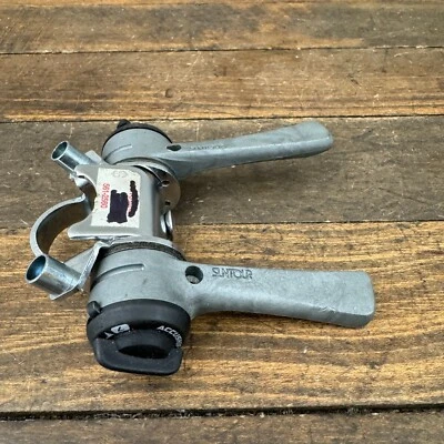 Set Leve Cambio Stelo Suntour Vintage Accushift Plus 7s Potenza 7 Velocità NOS - Immagine 1 di 4